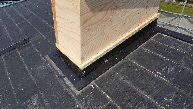 雨仕舞い板金施工完了後